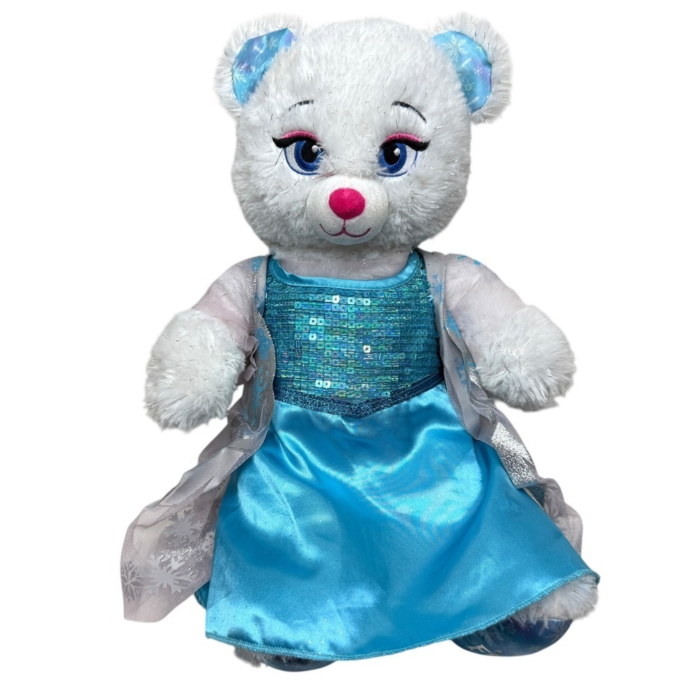 Build-A-Bear Workshop Disney Frozen Elsa Polar Bear Plush Stuffed Animal Toy 16"